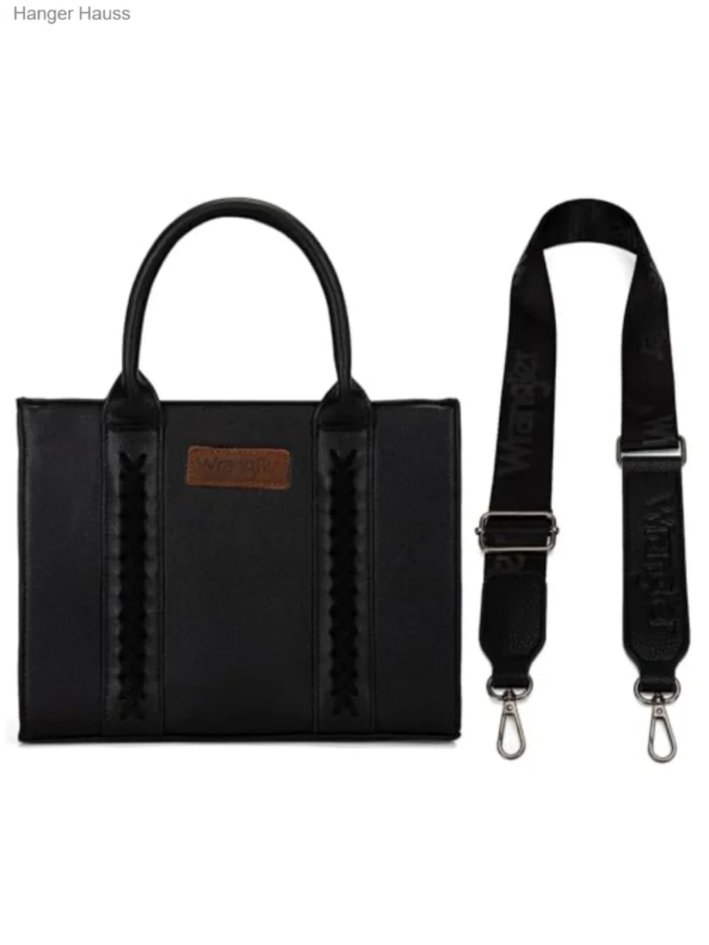 Wrangler Tote Bag for Women Designer Satchel with Detachable Strap Faux Leather
